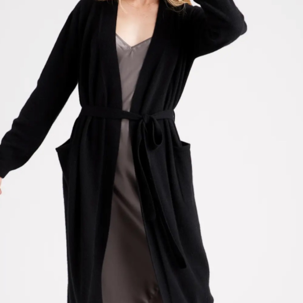 Quince Mongolian Cashmere Robe - L - NWT